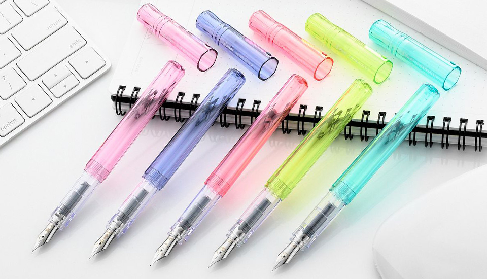 plnici pero Pilot Kakuno translucent blue foto